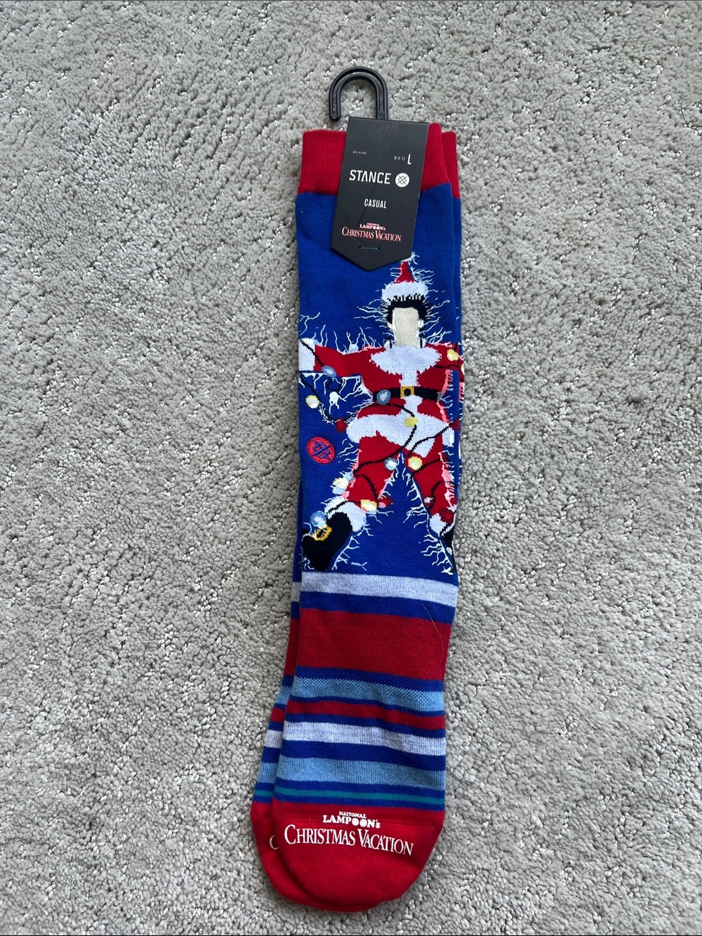 Stance Men's Blue & Red 'Christmas Vacation' Novelty Socks - Picture 1 of 3